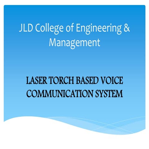 Laser torch based voice communication system