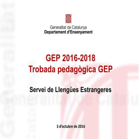 Trobada pedagogica gep1 3oct 2016