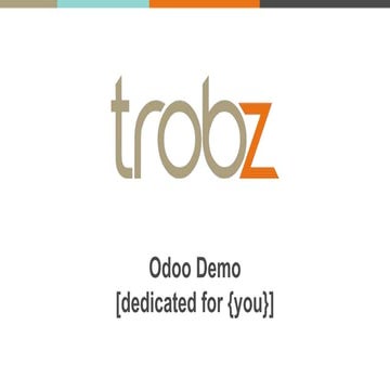 Trobz - Odoo Demo - Sales Pricing Policy - Supply Chain - Multi-companies