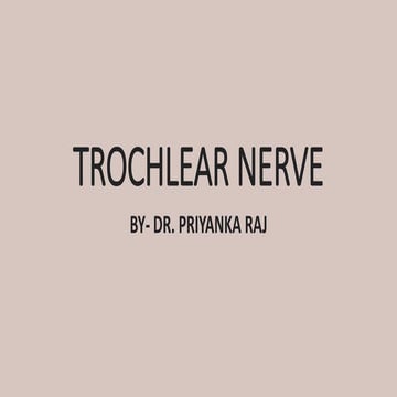 Trochlear nerve