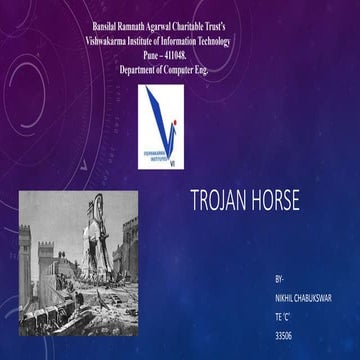 Seminar On Trojan Horse