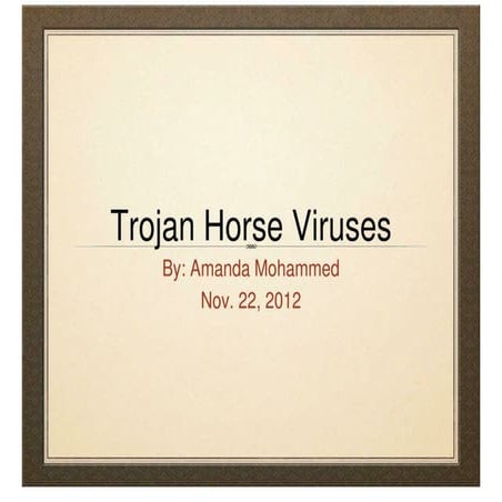 Trojan Horse Viruses | PDF