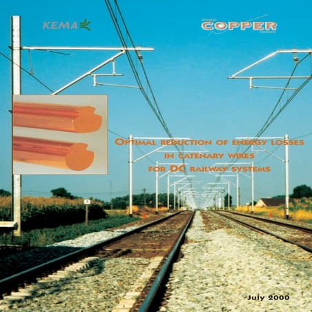 Optimal Reduction of Energy Losses in Catenary Wires for DC Railway Systemsq