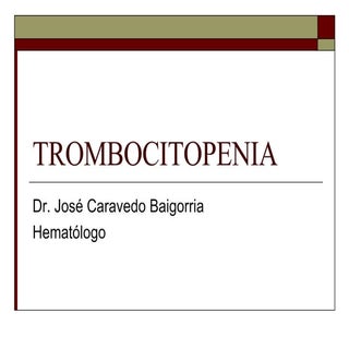Trombocitopenia