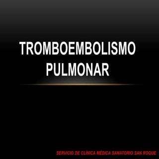 Tromboembolismo   pulmonar clase - ...