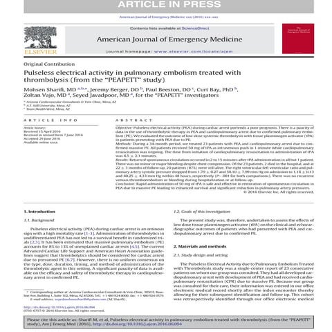 RCCP Y TEP TROMBOLISIS EN URGENCIAS INTRA PARO 