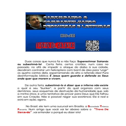 Escola Bíblica - Demonologia | PDF
