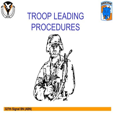 TroopLead militarycategory for human.ppt