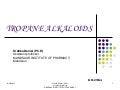 Tropane alkaloids notes