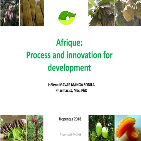 Africa: innovation and food processing for development
