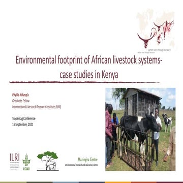Environmental footprint of African livestock systems- case studies in Kenya