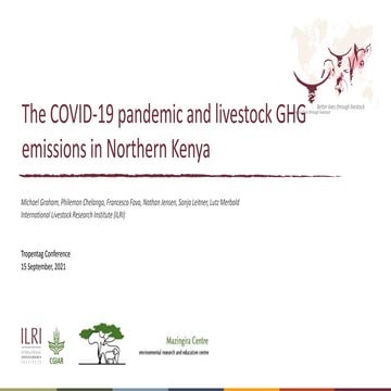 The COVID-19 pandemic and livestock GHG emissions in Northern Kenya