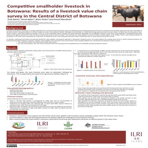 Competitive smallholder livestock in Botswana: Results of a livestock value c...