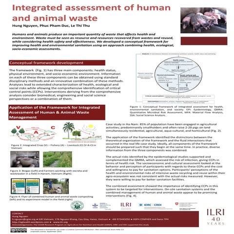 Integrated assessment of human and animal waste