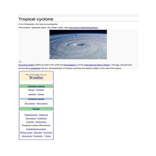 Tropical cyclone