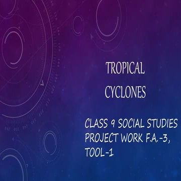 Tropical  cyclones