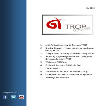 TROPletter - maj 2013 - Action Learning