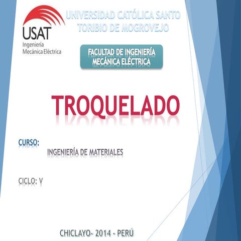 Troquelado | PPTX