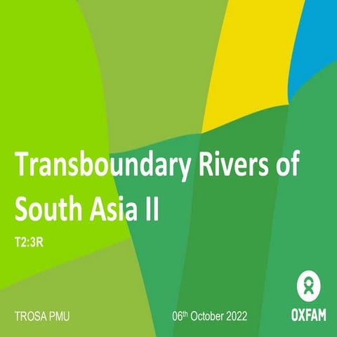 Transboundary Rivers of South Asia Phase II Outline | PDF