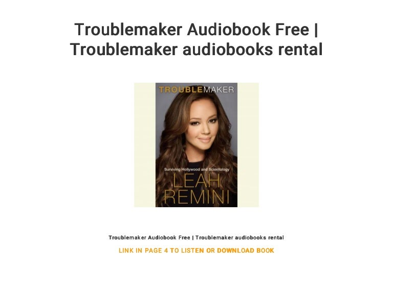 Troublemaker Audiobook Free Troublemaker audiobooks rental