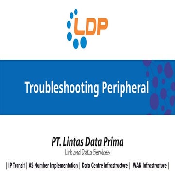 Troubleshooting Peripheral Troubleshooting Jaringan Komputer Dan Wifi Pptx