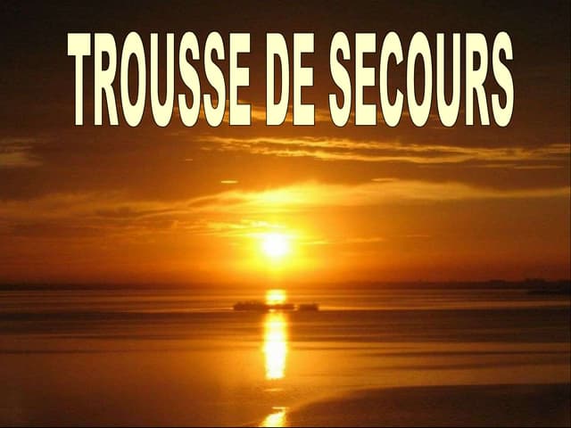 Trousse de secours