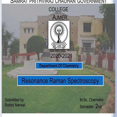 Raman Spectroscopy Pptx