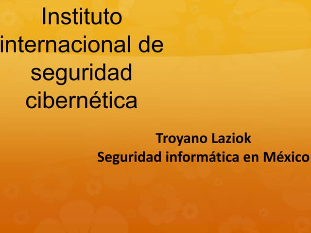 Troyano laziok seguridad informátic...