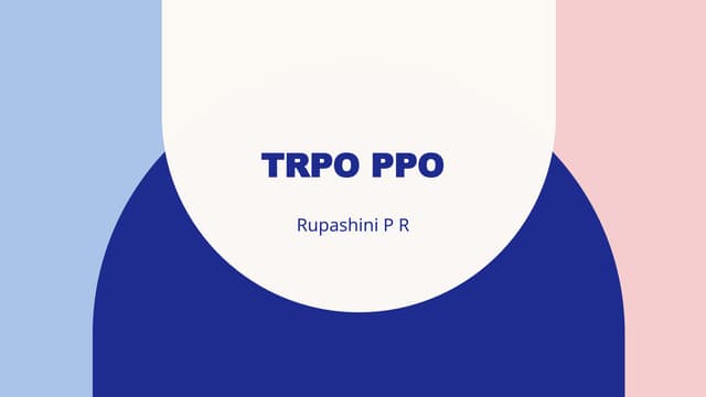 TRPO PPO in  reinforcement learning.pptx