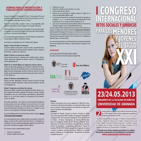 Tríptico Congreso 2013