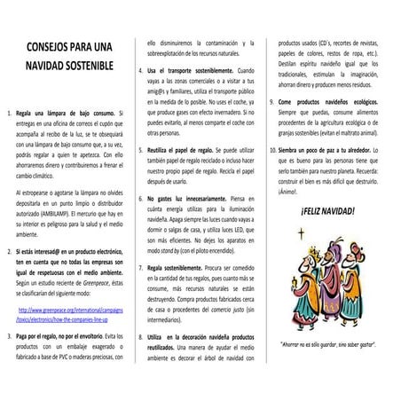 Tríptico consumo responsable.