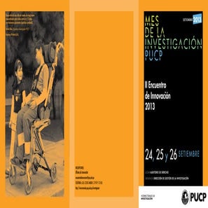 Tríptico ii encuentro de innovación 2013
