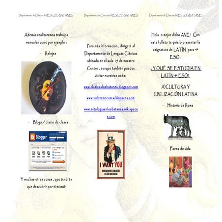 FOLLETO LATÍN 4º ESO 