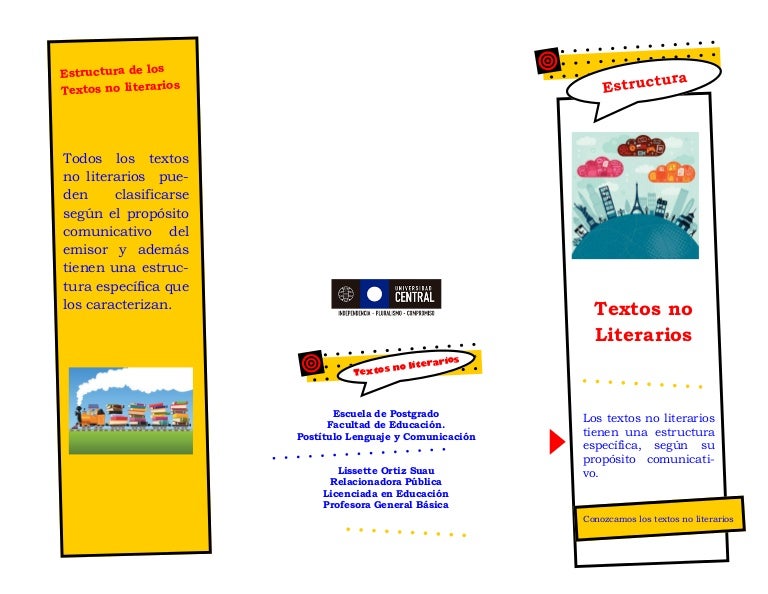 Folleto estructura textos no literarios