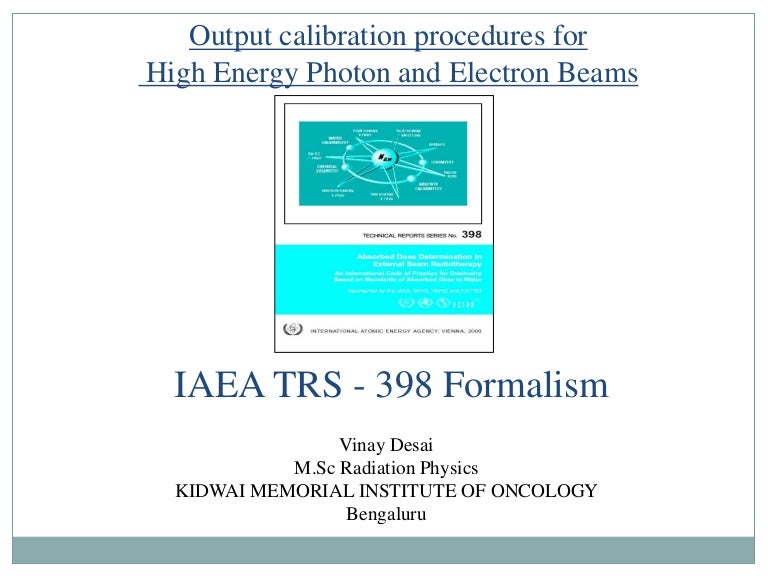 TRS 398 (Technical Report Series)