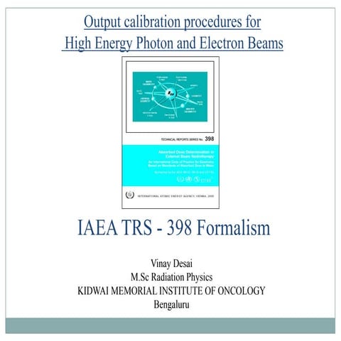 TRS 398 (Technical Report Series)