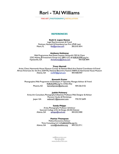 tRT references