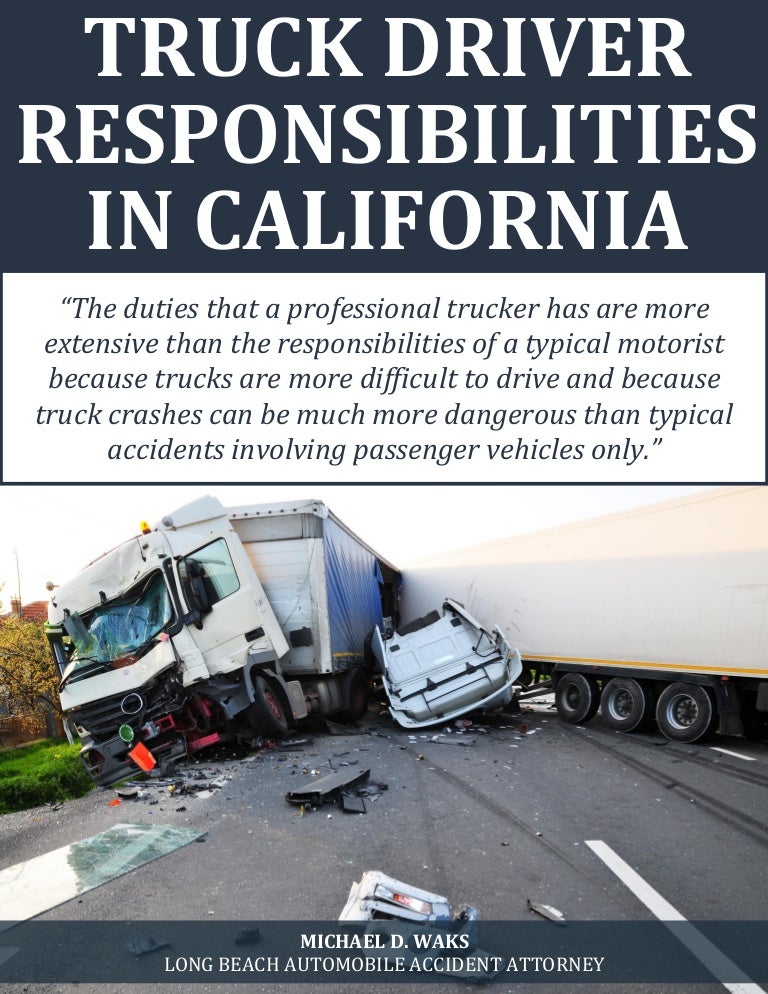 truck driver responsibilities