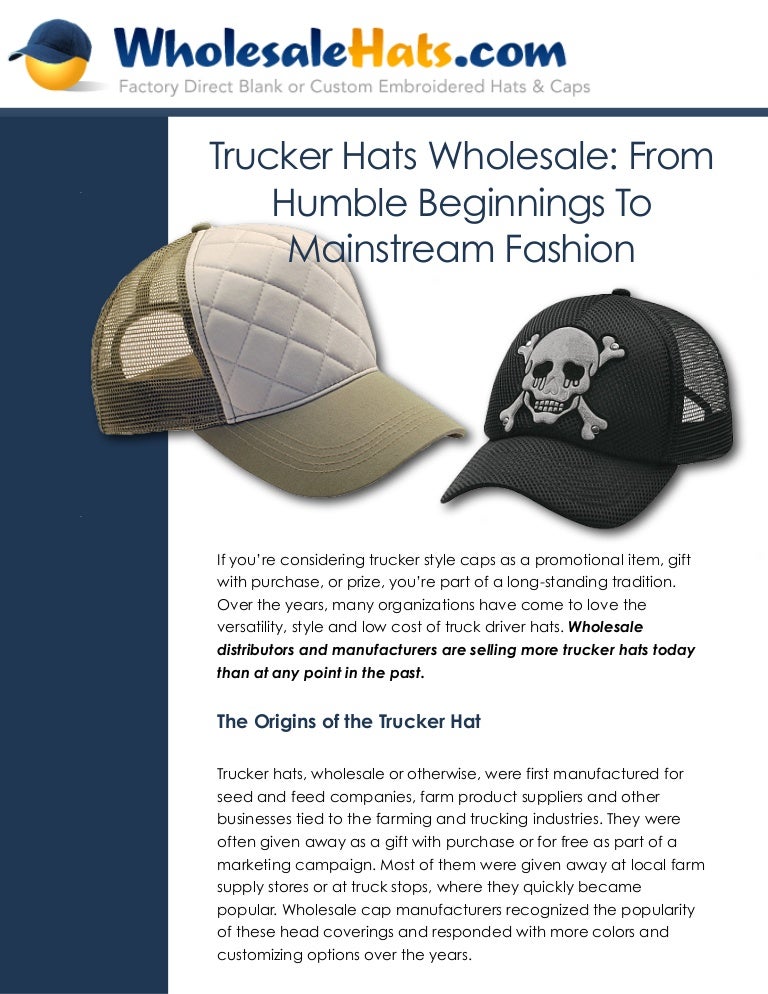 wholesale hat distributors