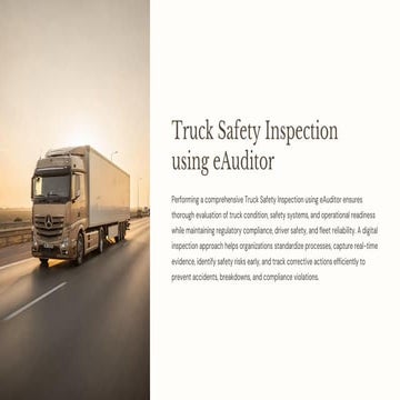 Ecosure Inspection Checklist with eAuditor Audits & Inspections | PDF