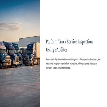 Ecosure Inspection Checklist with eAuditor Audits & Inspections | PDF