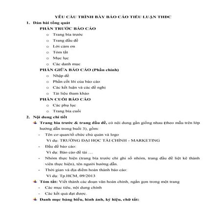 Hướng dẫn trình bày báo cáo đề tài, báo cáo nhóm