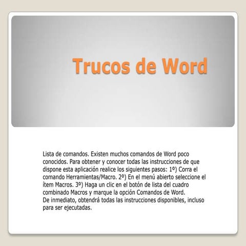 Trucos de wordccc