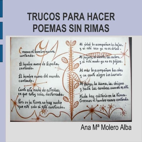 Trucos para escribir versos. slideshare