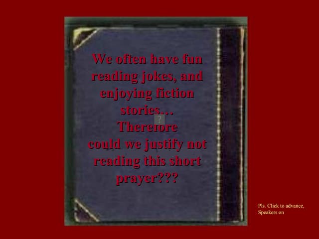 A Meaningful Prayer