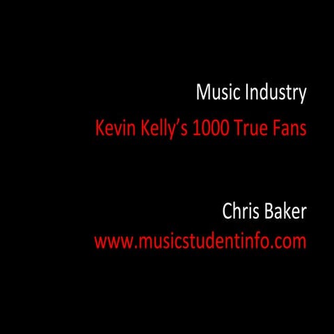 1000 True Fans | PPT