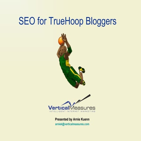 SEO for TrueHoop Bloggers