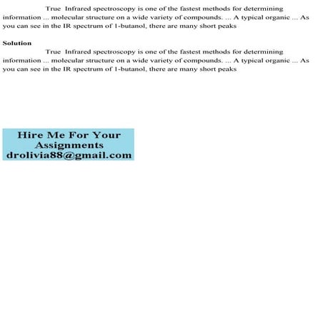                      True  Infrared spectroscopy is one of the fastest.pdf