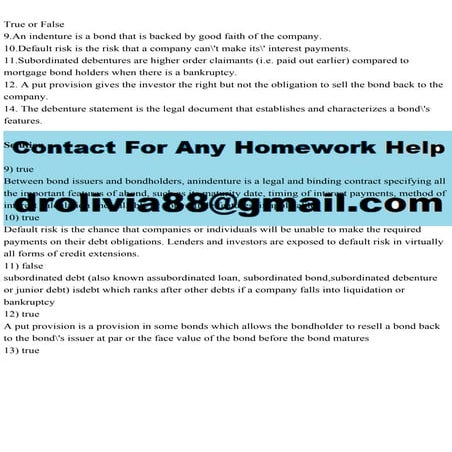 True or False9.An indenture is a bond that is backed by good faith.pdf