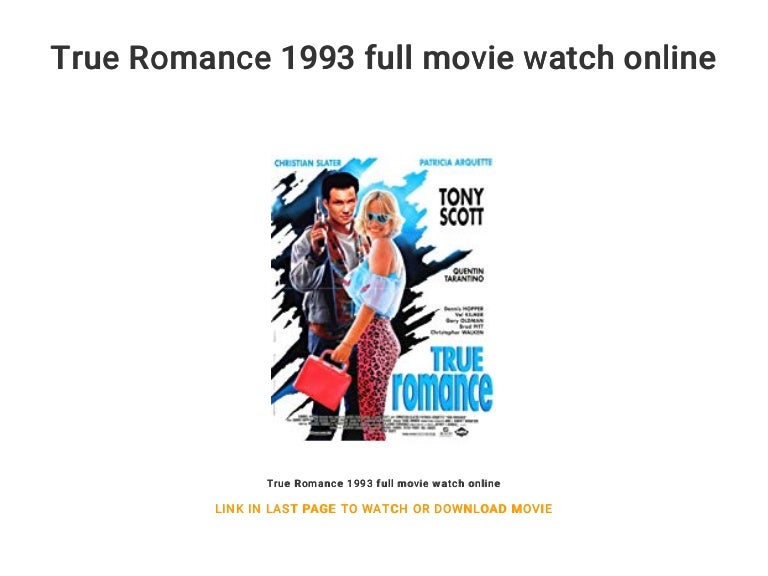 True Romance 1993 Full Movie Watch Online